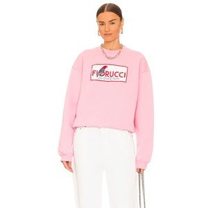 Fiorucci Pink Logo Crewneck Sweatshirt